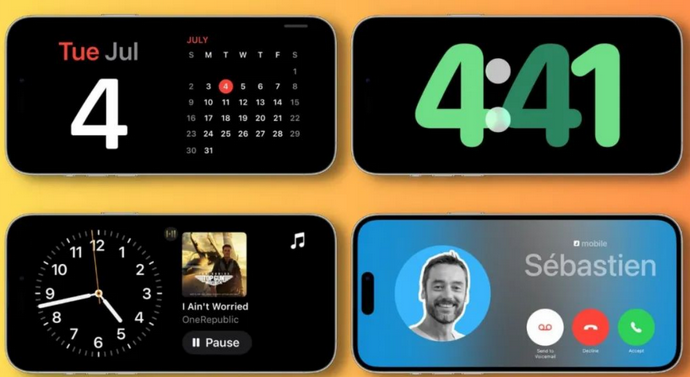 乌当苹果手机维修分享iOS17横屏充电待机显示有什么好处 